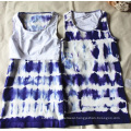 Nylon Materials Seamless Fashion Tie Dyed Ladies Vest